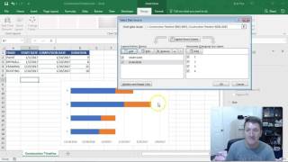 Microsoft Excel Timeline Gantt Chart [upl. by Nylaf622]