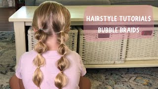 How to do bubble braids [upl. by Ecarret]