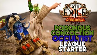 PoE 316  Poisonous Concoction Occultist League Starter [upl. by Ardnauq]