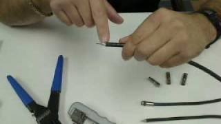 How to Prep Coaxial Cable and Install a Compression Connector Jonard CT200G [upl. by Llevert]