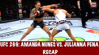 UFC 269 Amanda Nunes vs Julianna Pena Recap [upl. by Ardnasak]