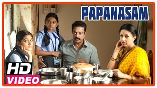 Papanasam Tamil Movie  Scenes  Gautami and kids asks to Kamal Haasan to take them for outing [upl. by Rimaj]