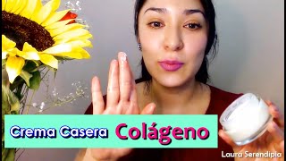 Como hacer CREMA DE COLÁGENO Casera  Antiedad [upl. by Tiga]