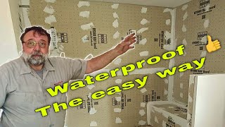 Shower waterproofing step by step [upl. by Ateuqram]