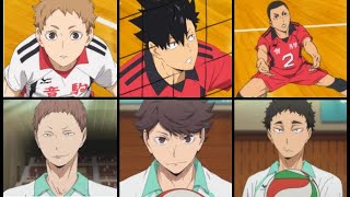 Nekoma vs Aoba Johsai  Overall Stats  Haikyuu [upl. by Brana503]