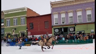 Skijoring 2023 Leadville Colorado [upl. by Ahsocin]