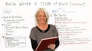 How to Write a Scope of Work Document  Project Management Training [upl. by Miarzim]