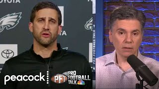 Nick Siriannis press conference was not a great look  Pro Football Talk  NBC Sports [upl. by Ammann]