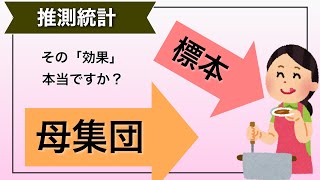 【重要】推測統計とは何か？～標本と母集団～｜論文結果の「過度な一般化」に注意 [upl. by Wagstaff]