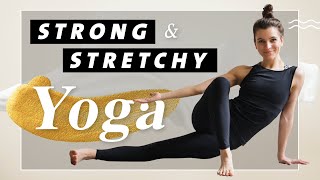 Yoga Ganzkörper Flow für einen starken und flexiblen Körper  Strong amp Stretchy  35 Min Mittelstufe [upl. by Nyltiak542]