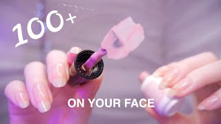 ASMR 100 TRIGGERS on YOUR FACE First Person  NonStop Tingles [upl. by Monetta318]