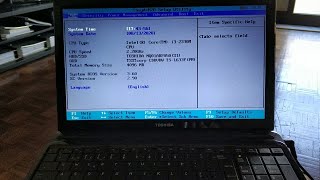 Toshiba Satellite L750  How to access Boot Menu and BIOS setup [upl. by Ealasaid]