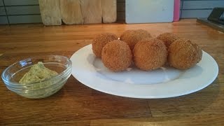 Bitterballen  Recipe Dutch fried beef croquette balls with crispy crust [upl. by Elbring239]