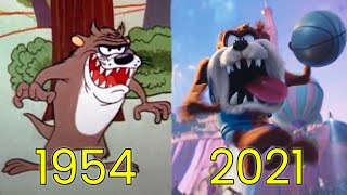 Evolution of Taz The Tasmanian Devil in Movies Cartoons amp TV 19542021 [upl. by Nidorf902]