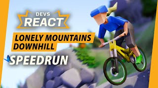 Lonely Mountains Downhill Developers React to 27 Minute Speedrun [upl. by Dominic]