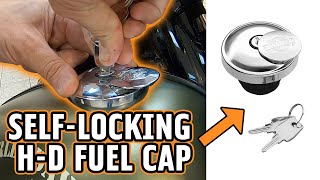 How to Open a HarleyDavidson SelfLocking Gas Cap  Denneys HD [upl. by Orgell]