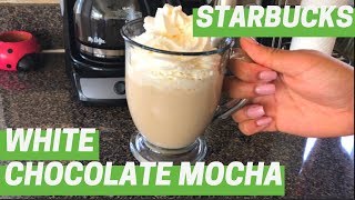 DIY Starbucks White Chocolate Mocha  Super Easy [upl. by Simara206]