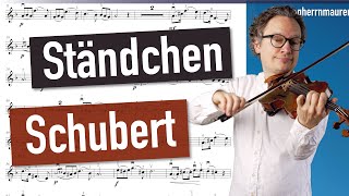 Schubert Ständchen quotLeise flehen meine Liederquot No 4 of Schwanengesang  Violin Sheet Music [upl. by Manaker]