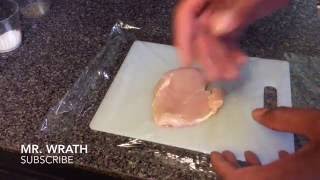 HOW TO FLATTEN CHICKEN USING A POT [upl. by Cheung]