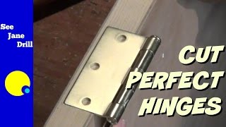 How to Cut Perfect Door Hinges [upl. by Ahseym214]