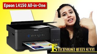 Epson L4150 AllinOne Printer – unboxing review with 3 different colour printouts [upl. by Aerdnahs161]