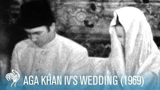 Aga Khan IVs Wedding in Paris France 1969  British Pathé [upl. by Oinegue425]