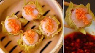 DIM SUM  Shrimp Siu Mai Dumpling Recipe [upl. by Ole]