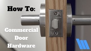 How To Install Commercial Door Hardware [upl. by Pelagias]