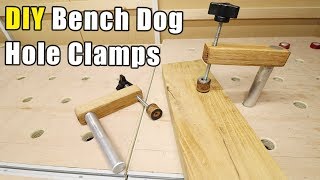 DIY Bench Dog Clamps  cheap and easy to make [upl. by Wendy795]