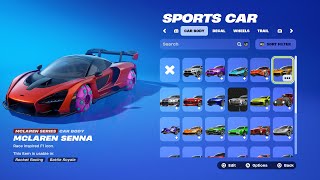 ALL ROCKET RACING CARS IN FORTNITE [upl. by Ditzel]