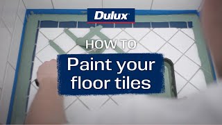 How to paint your floor tiles  Dulux Renovation Range [upl. by Okiman]