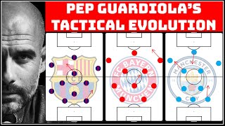 The Tactical Evolution Of Pep Guardiola  Pep Barca vs Bayern vs City  How Guardiola has changed [upl. by Leiram220]