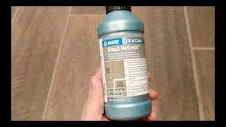 How to Use Grout Stain I Grout Renew I Grout Refresh [upl. by Enairda]