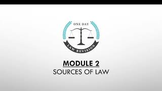 SOURCES OF LAW  JURISPRUDENCE [upl. by Einad]