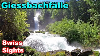 Giessbachfälle Giessbach Falls Switzerland Brienz 4K [upl. by Aticilef179]