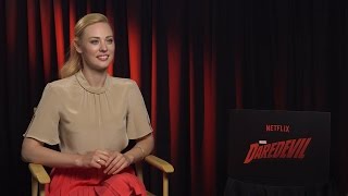 Deborah Ann Woll  Marvels Daredevil Netflix Interview HD [upl. by Otreblide614]