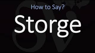 How to Pronounce Storge CORRECTLY LOVE Meaning amp Pronunciation [upl. by Shelley358]