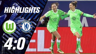 Mit Torgala ins Viertelfinale  VfL Wolfsburg  Chelsea FC  Highlights UWCL [upl. by Neom563]