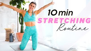 10 min FULL BODY STRETCH  FLEXIBILITY ROUTINE  Beginner to Advanced [upl. by Adnohsar]