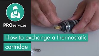 How to exchange a thermostatic cartridge [upl. by Leake]