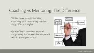 Coaching amp Mentoring [upl. by Aynnat]