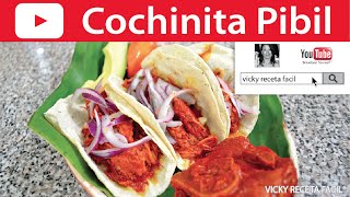 COCHINITA PIBIL  VickyRecetaFacil [upl. by Ravi]