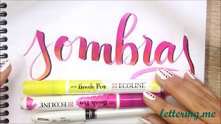 Curso de lettering  Lección 4 Sombras ✅ [upl. by Ahsiened579]