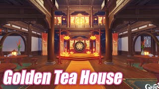 Golden Tea House  Main House Interior  Serenitea Pot  Genshin Impact [upl. by Mcbride]