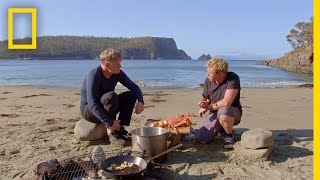 Crayfish Hunting in Tasmania  Gordon Ramsay Uncharted [upl. by Assilrac814]