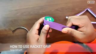 How to wrap Badminton Racket Grip [upl. by Lorrac640]