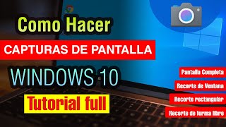 Cómo hacer una Captura de Pantalla en pc Windows 10 [upl. by Vano596]