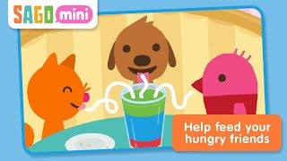 Sago Mini Pet Cafe Part 2  Best iPad app demo for kids  Ellie [upl. by Noiram]