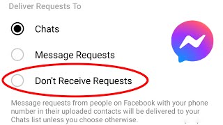 How To Stop Receiving Message Request On Facebook Messenger [upl. by Alaaj]