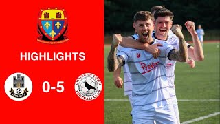 Caerleon 05 Cwmbrân Town  Gwent FA Senior cup  Quarter final highlights [upl. by Enneles]